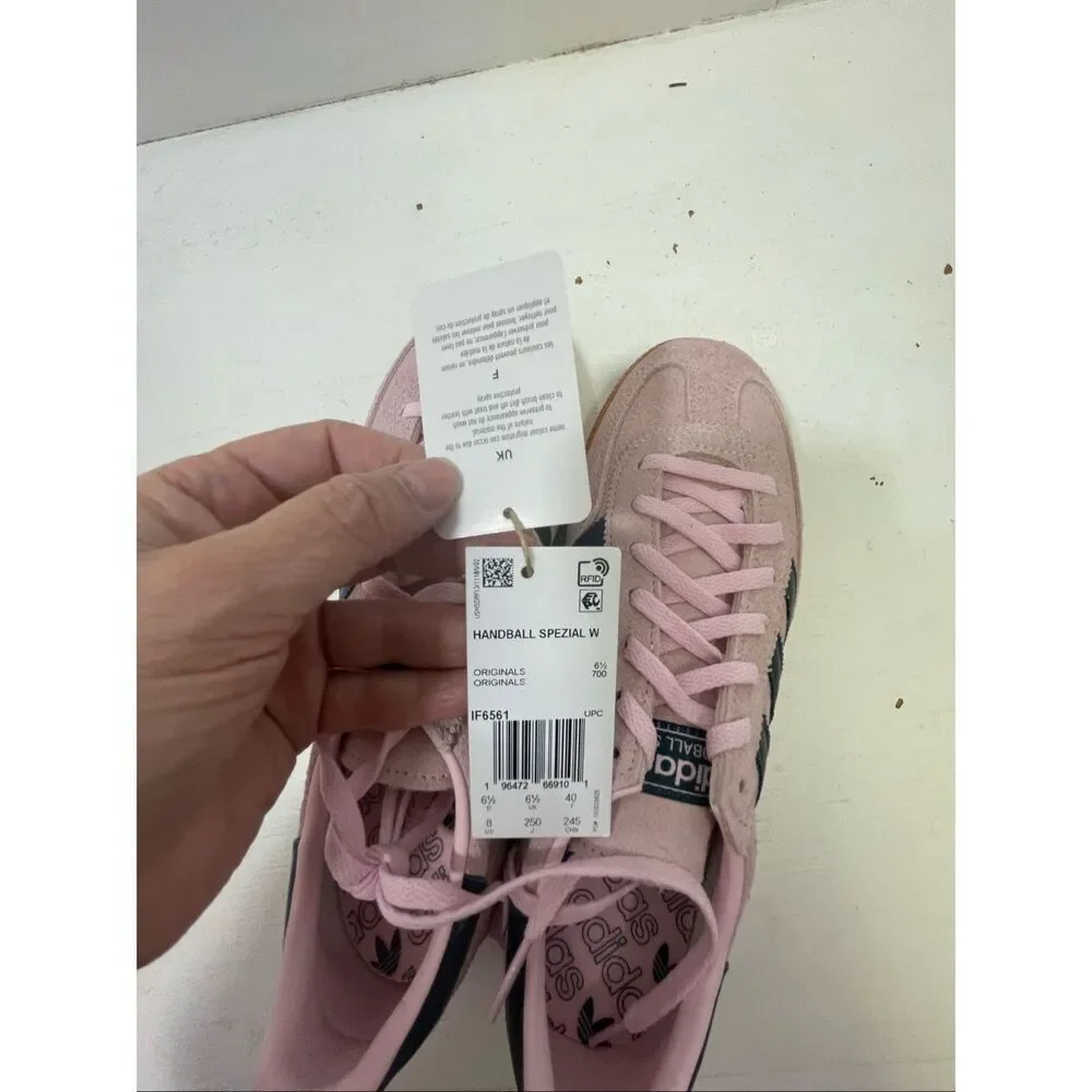 Adidas NWB Handball Spezial Pink/Green Color Way Size 8